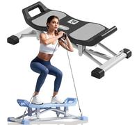 Stridon all Motion Balance Board, Macchina per l'equilibrio con Bande di Resistenza, Twister Portatile per l'equilibrio della Vita per Un Allenamento Completo del Corpo,Nero