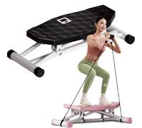 Stridon Balance Board, all-Motion Trainer, Macchina per l'equilibrio sciistico con Monitor LCD, simulatore di Sci con Bande di Resistenza per Un Allenamento Completo di Tutto Il Corpo,Nero