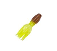 Strike King Esche Mr. Crappie Thunder Soft Baits, Freshwater, 1 3/4 oz, Pumpkinseed Chartreuse, confezione da 15