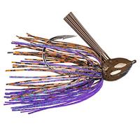 Strike King HA Fluorocarbon Flpn Jig 1/2oz PnutBtrBg, Peanut Butter Bug