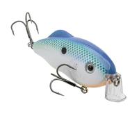 Strike King (HCHHJR-534) Hybrid Hunter Jr. Esca da pesca piatta a manovella, becco a 90 gradi, occhi riflettenti 3D, sonaglio, immersioni da 6 a 1,2 m, 0,5 g, taglia 4 e 6 ganci,