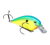 Strike King (HCKVDS1.5-561) KVD Square Bill 1.5 Esca da pesca, 561 - Chartreuse/polvere con dorso blu, 3/8 oz, azione unica