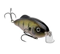 Strike King Hybrid Hunter Jr. - Esca da pesca, esca da immersione poco profonda, becco di 90 gradi, occhi 3D, sonaglio, immersioni da 2 a 4 piedi, 1/2 once, taglia 4 e 6 ganci affilati