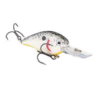 Strike King Lures, KVD 1.5 Deep Diver Crankbait Lure, Freshwater, 2 1/4"" Length, 3/8 oz, Deep Diving, Pearl/Blk Splater Char, Per 1" (HCKVDS1.5D-570)