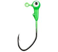 Strike King Lures Mr Crappie Jig Head Unisex Adulto con Lazer Sharp, gancio ad aquila d'acqua dolce 28,3 g, 2 esche da pesca, ciclo calcare, 1/32 oz