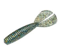 Strike King Rage Magnum Menace Fishing Lure, Soft Plastic Double Tail Grub, Crazy Tail Action, 4-Inches, 7-Pack