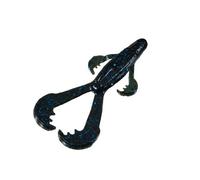 Strike King Rage Tail Space Monkey Bait, Black Blue Flake