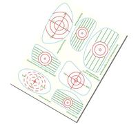 Strike Tape Golf - 6,3 x 8,07 pollici Swing Accuracy Tape Labels, 7-in-1 Swing Consistency Analysis Stickers, Useful Training Equipment | Improve Golf Accuracy and Distance Learning Tool Game