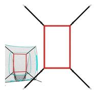 Strike-Zone Baseball Übungsnetz - Zielnetz Einstellbar Fang Übung Baseball Trainer Netz Mit Gurt Robust Präzise Pitching Schlagtraining | für Spieler Training Outdoor Indoor Aktivitäten