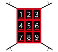 Strike Zone - Rete da lancio per allenamento di baseball e softball, resistente rete per allenamento di battuta con zona di colpo, allenatore portatile per esercizi di precisione, lancio e presa