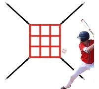 Strike Zone Target - Adjustable Pitching Trainer, Portable Baseball Practice Aid | 9 Pocket Strike Zone Net, Durable Polyester Material Easy Attachment Straps, Solos Pitching Training Equipment