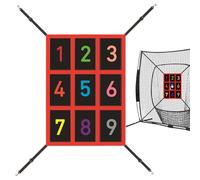 Strike Zone Target Baseball Net, Pitching Target Team Training Aid, 19,69 x 27,56 in Adjustable Strike Zone Design, Practice Tool for Home Use, Team Drills, Coaching