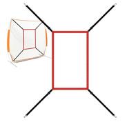 Strike Zone Target per bersaglio della Zona di impatto a rete, bersaglio regolabile per softball pitching | Rete di allenamento da baseball per battere, bussare e prendere, digiuno