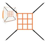 Strike Zone Target-Pitching Target Strike Zone, bersaglio regolabile da baseball morbido da pitching | Rete di allenamento da baseball per battere, bussare e prendere la cintura di arricchimento