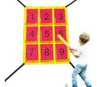 Strike Zone Target | Strumento di lancio a 9 griglie - riutilizzabile per allenamento di precisione, forniture per attività all'aperto