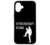 Strikeout King - Brocca di partenza per lanciare, curva ravvicinata Custodia per iPhone 16 Plus