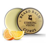 Striking Viking Balsamo per barba da uomo, Beard Balm - Balsamo per barba Leave-in con burro di karitè, tea tree, argan e olio di jojoba (60 ml (Pack of 1), Citronella)