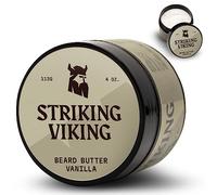 Striking Viking Beard Butter - Burro barba non grasso per uomo con ingredienti naturali 4 oz - Mantenere la barba idratata e rinfrescante con la crema barba (vaniglia)