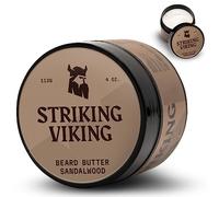 Striking Viking Beard Butter - Burro barba non grasso per uomo con ingredienti naturali 4 oz - Mantenere la barba idratata e rinfrescante con la crema barba