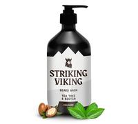 Striking Viking - Sapone da barba - 17 once, olio di tea tree naturale e biotina - Shampoo da barba al profumo di colonia senza parabeni e solfati per gli uomini - Pulizia e cura profondi