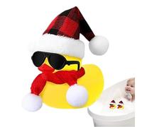 Strillante Giallo, Di Gomma Natale,Ornamenti Per Auto In Gomma Con Occhiali Da Sole Cappelli E Sciarpe | Anatre Gialle Piccola Vasca Da Bagno Giocattolo Per Bambini, Auto