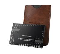 String Action Gauge, Accurate Guitar Measuring Tool with Metric & Imperial Scales & Professional String Height, Ideal for Music Neck Nut Setup, Tremolo Adjustment, Fret Crowning and Repair