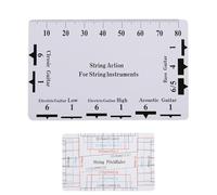String Action Gauge, Guitar Ruler | Calibro di altezza della corda piccola leggera | Accessori per basso, strumento di riparazione di Luthier, strumento di misurazione professionale per chitarre di ba