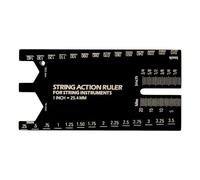 String Action Gauge Ruler - Cret Leveling Guide and String Height Maintenance Tool for Chitar, Bass, Luthiers, Players, and Enthusiasts, Accurate Measurements, Compatto, Portatile, Durevole, Easy to
