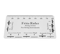 String Action Gauge Ruler | Soft PVC Guitar & Bass Setup Tool | Measures Action Height for Electric/Acoustic/Bass Guitars | Repair Kit with Clear Scale