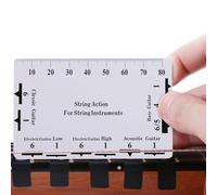 String Action Ruler, Guila di altezza della corda di chitarra | Righello di azione del calibro di stringa portatile,Strumento di misurazione professionale, parti di chitarra elettrica, strumenti di co