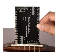 String Action Ruler, Height Gauge Stainless Steel, Precision Measurement Tool, Quick Action Calibration, Accurate Setup Design, Ideal for Bass Banjo and Stringed Instrument
