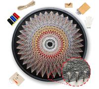 String Art DIY Nautical Wall Art Unico Regalo Fatto a Mano Tentacle Art, kit di artigianato per adulti, kit di artigianato per donne,Decorazione Murale Fai-da-Te con Tel (Mandala Harmony)