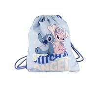 String Bag Stitch 40x30 cm - Sacca Zaino con Coulisse Rinforzata, Tasca Esterna, Tessuto Impermeabile, Licenza Ufficiale Disney Cerdà