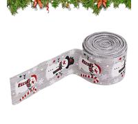 String Burlap Decorative 5.46 Yard For Homecoming Hair Flower Birthday Party Tree | Wired Christmas Ribbon | Snowman Ribbons for Crafts | Decorative Christmas Ribbon String Burlap Garland Tree Hair F