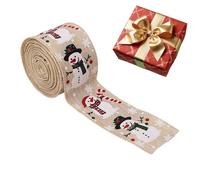 String Burlap Decorative 5.46 Yard For Homecoming Hair Flower Birthday Party Tree | Wired Christmas Ribbon | Snowman Ribbons for Crafts | Decorative Christmas Ribbon String Burlap Garland Tree Hair F