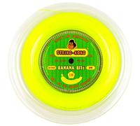 String-Kong® - Banana Bite - Corda da Tennis dallo Spin Pazzesco in Monofilamento Co-Poly a Sezione Pentagonale. Matassa da 200m, Colore: Giallo Fluo, Disp. nei Calibri 1.19mm, 1.25mm e 1.30mm