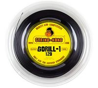 String-Kong® - Gorill-1 - Potentissima Corda da Tennis in Monofilamento Co-Poly a Sezione Circolare. Matassa da 200m, Colore: Nero, Disponibile nei Calibri 1.20mm, 1.24mm e 1.28mm (1.20)