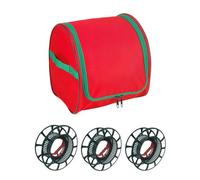 String Light Storage 26.5x26.5x27cm | Tear-Proof Large Capacity Organizer With 3 Reels - Waterproof Light Storage Container - For Christmas Packing Moving Home Attic Garage