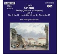 String Quartets Nos. 3, 4 and 6 (New Budapest Quartet) (CD) Album