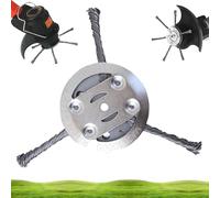 String Trimmer Replacement Head, Steel Wire Grass Trimmer Head, Wire Trimming Head for Weedeater, 6inch Wired Trimmer Blade for Lawn Mower Tray (A)