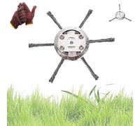 String Trimmer Replacement Head, Universal Steel Wire Trimmer Head, 6inch Wire Weed Trimmer Head for Weed Eater, for Lawn Mower Tray (6 Blades*1)