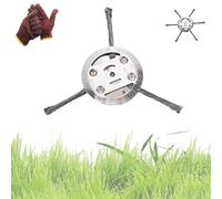 String Trimmer Replacement Head, Universal Steel Wire Trimmer Head, 6inch Wire Weed Trimmer Head for Weed Eater, for Lawn Mower Tray (:3 Blades*1)