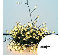 Stringa 9 metri da 300 Led Mini Millepiedi Bianco Caldo con cavo verde e autospegnimento Wisdom