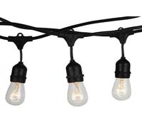 Stringa Catena Impermeabile IP54 Con 10 Attacchi E27 Rotolo da 5 Metri Per Giard