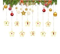 Stringa di a LED a forma di stella, impermeabile, dimmerabile, decorazione romantica per le vacanze, per alberi, interni, aule, patio, esterni, camera da