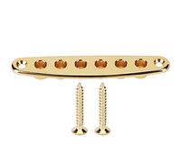 Stringa di Chitarra Bloccante Corda di Chitarra Attraverso la Corda di Chitarra a Piastra Attraverso le Parti di Bassi Elettrici in Lega di Zinco in Lega di Zinco (GOLD)