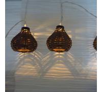 Stringa di luce imitazione palla di rattan Luce decorativa Decorazione di luce