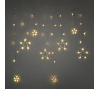 Stringa di luci a cascata con stelle, 104 cm, funzionamento a batteria, confezione da 1
