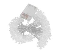 Stringa di luci a forma di fiocco di neve con 50 LED, decorazione per feste sul comò domestico