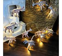 Stringa di Luci a Forma di Giraffa Animale Tropicale, Lucine a Batteria per la Decorazione Hawaiana di Compleanno Della Camera da Letto Della Festa Nuziale Della Casa del Patio (10 LED, Giraffa)